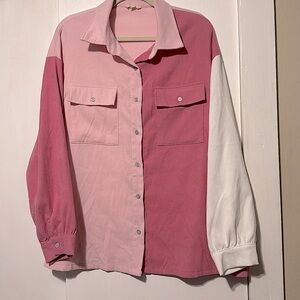 Entro Colorblock Pink Top! NEW